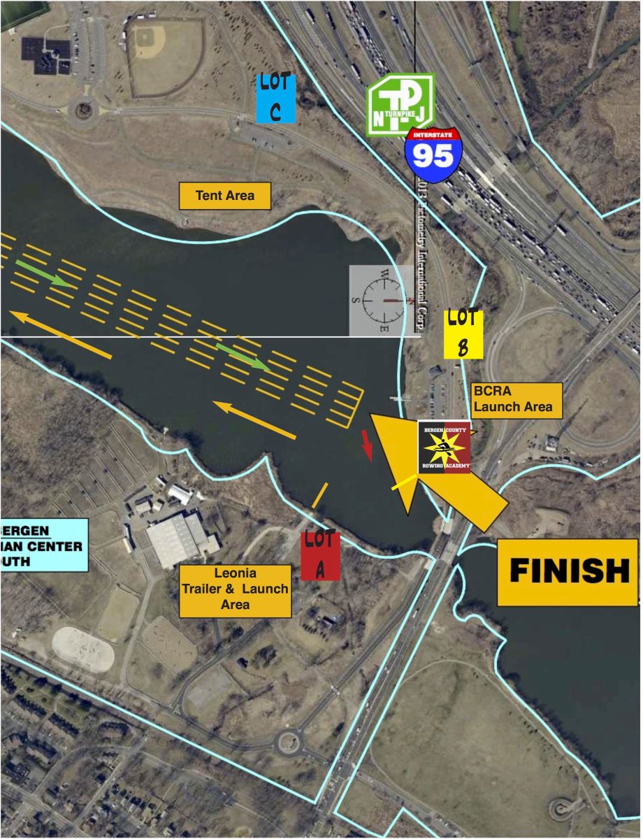 Parking Areas in Overpeck Park