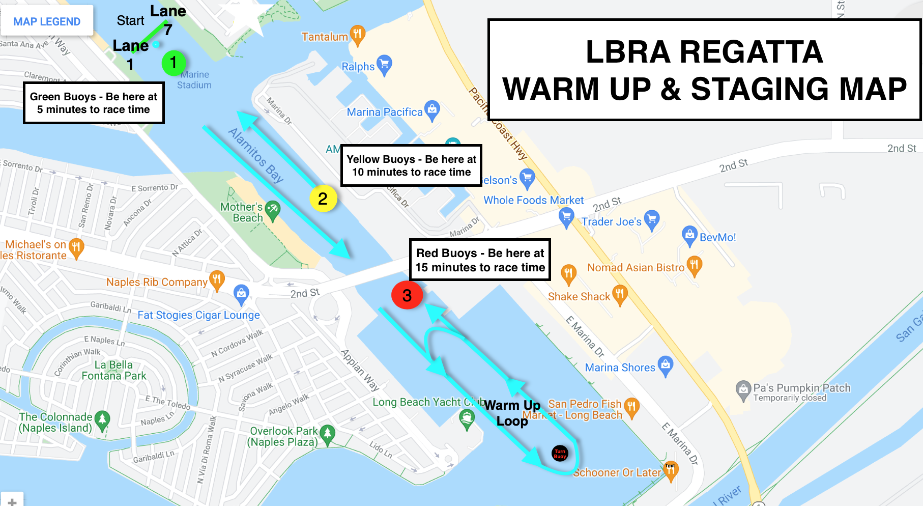 Warm up and Staging Map
