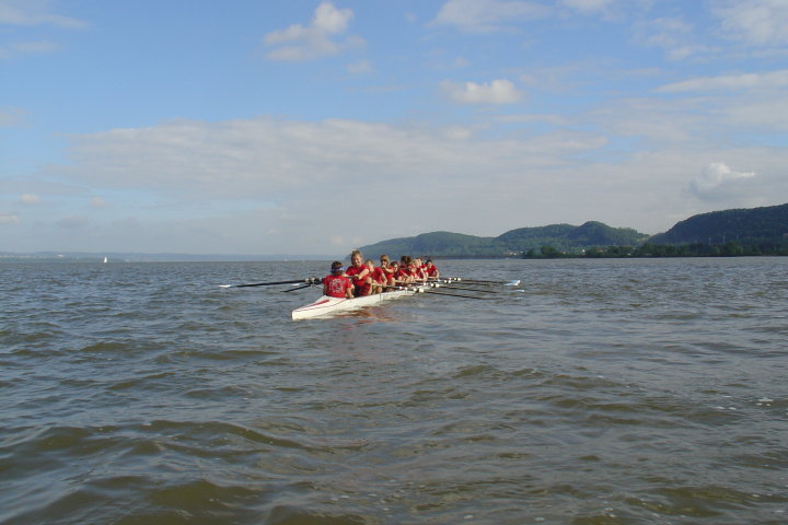 Rowing on Haverstraw Bay 