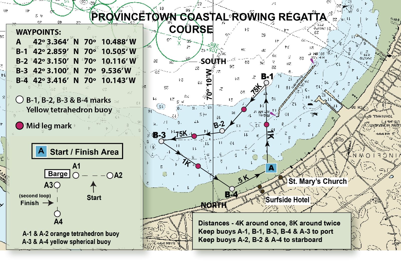 Provincetown Regatta Course Map 2018