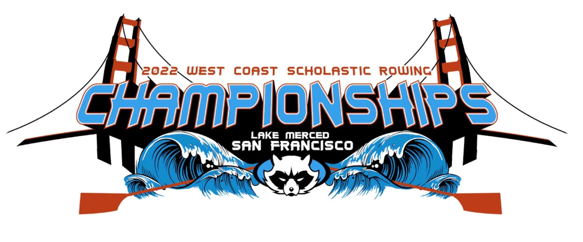 Logo: West Coast Scholastic Rowing Championships